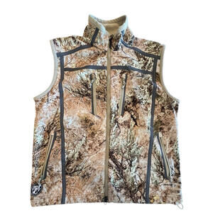 Cabela's Vest Camo Alaskan Guide Wind Waterproof Outfitter Silent Mens Sz Large